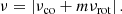 $$ \begin{aligned} \nu = \left| \nu _{\mathrm{co}} + m \nu _{\mathrm{rot}} \right| . \end{aligned} $$