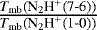 $\frac{T_{\textrm{mb}}(\textrm{N}_2\textrm{H}^&#x002B;\textrm{(7-6)})}{T_{\textrm{mb}}(\textrm{N}_2\textrm{H}^&#x002B;\textrm{(1-0)})}$
