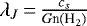 $\lambda _J\,{=}\,\frac{c_s}{G \textrm{n(H}_2\textrm{)} }$
