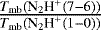 $\frac{T_{\textrm{mb}}(\textrm{N}_2\textrm{H}^&#x002B;{(7-6)})}{T_{\textrm{mb}}(\textrm{N}_2\textrm{H}^&#x002B;{(1-0)})}$