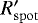 $R&#x0027;_{\mathrm{spot}}$