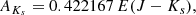 $$ \begin{aligned}&A_{{K_s}} = 0.422167\,{E}(J-{K_s}) ,\end{aligned} $$