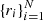 $ \{r_i\}_{i=1}^N $