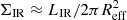 $ \Sigma_{\mathrm{IR}}\approx{L_{\mathrm{IR}}}/ 2\pi R_{\mathrm{eff}}^{2} $