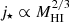 $ {j_\star}\propto{M^{2/3}_{\rm HI}} $