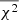 $ \overline{\chi^2} $