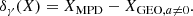 $$ \begin{aligned} \delta _{\gamma } (X)= X_{\rm MPD} - X_{\mathrm{GEO}, a \ne 0}. \end{aligned} $$