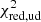 $ \chi^2_{\rm red,ud} $