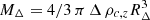 $ M_{\Delta} = 4/3 \, \pi \, \Delta \, \rho_{c,z} R_{\Delta}^3 $