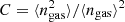 $ C = \langle n_{\rm gas}^2 \rangle {/} \langle n_{\rm gas}\rangle^2 $