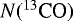 $N({^{13}\textrm{CO}})$