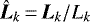 ${\bm{\hat{L}}}_k\,{=}\,{\bm{L}}_k / L_k $