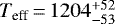 ${T_{\textrm{eff}}}\,{=}\,1204^{&#x002B;52}_{-53}$
