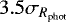 $3.5\sigma_{{R_{\textrm{phot}}}}$