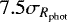 $7.5\sigma_{{R_{\textrm{phot}}}}$