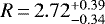 $R\,{=}\,2.72^{&#x002B;0.39}_{-0.34}$