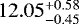 $12.05^{&#x002B;0.58}_{-0.45}$