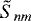 $\tilde{S}_{nm}$