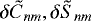 $\delta\tilde{C}_{nm}, \delta\tilde{S}_{nm}$