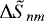 $\Delta\tilde{S}_{nm}$