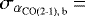 $\sigma_{\alpha_{\textrm{CO(2{-}1), b}}}\,{=}$