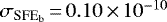 $\sigma_{\textrm{SFE}_{\textrm{b}}}\,{=}\,0.10\,{\times}\,10^{-10}\,$