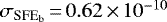 $\sigma_{\textrm{SFE}_{\textrm{b}}}\,{=}\,0.62\,{\times}\,10^{-10}\,$