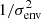 $ 1/\sigma_{\rm env}^2 $