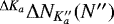 $^{\Delta K_a}\Delta N_{K_a&#x0027;&#x0027;}(N&#x0027;&#x0027;)$