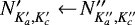 $N&#x0027;_{K_a&#x0027;,K_c&#x0027;} \xleftarrow[]{}N&#x0027;&#x0027;_{K_a&#x0027;&#x0027;,K_c&#x0027;&#x0027;}$