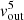 $ {\it v}_{\rm out}^5 $