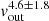 $ \mathit{v}_{\mathrm{out}}^{4.6\pm1.8} $