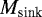 $M_{\textrm{sink}}$