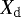 $X_{\textrm{d}}$