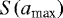 $S(a_{\textrm{max}})$