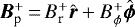 $\bm{B}_{\textrm{p}}^&#x002B;\,{=}\,B_{\textrm{r}}^&#x002B; \hat{\bm r} &#x002B;B_{\phi}^&#x002B; \hat{\bm \phi}$