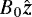 $B_0\hat{\bm z}$