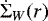 $\dot{\Sigma}_W (r)$