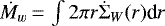 $\dot{M}_w\,{=}\,\int 2\pi r \dot{\Sigma}_W (r)\textrm{d}r$