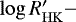 ${\log R^{\prime}_{\mathrm{HK}}}-$