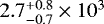 $2.7^{&#x002B;0.8}_{-0.7}\times 10^3$