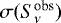 $\sigma(S_{\nu}^{\textrm{obs}})$