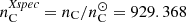 $ n_{\mathrm{C}}^{\mathit{Xspec}}=n_{\mathrm{C}}/n_{\mathrm{C}}^\odot=929.368 $