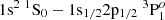 $ 1{\rm s}^2\ ^1{\rm S}_0-1{\rm s}_{1/2}2{\rm p}_{1/2} \ ^3{\rm P}^o_1 $
