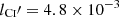 $ l_{\textsc{Ci}}\prime = 4.8\times 10^{-3} $