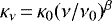 $\kappa_{\nu}\,{=}\,\kappa_0(\nu/\nu_0)^{\beta}$