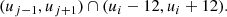 $$ \begin{aligned} (u_{j-1},u_{j+1})\cap (u_i - 12, u_i + 12). \end{aligned} $$