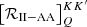 $ \left[\mathcal{R}_{\mathrm{II-AA}} \right]^{KK^\prime}_Q $