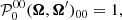 $$ \begin{aligned} \mathcal{P} ^{00}_0(\boldsymbol{\Omega },\boldsymbol{\Omega }^{\prime })_{00} = 1 , \end{aligned} $$