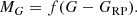 $$ \begin{aligned} M_G = f(G-G_{\rm RP}). \end{aligned} $$